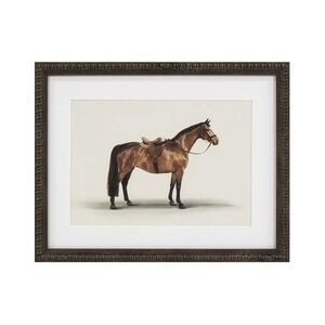 My Texas House Brown Horse Framed Art‎ 14x11
